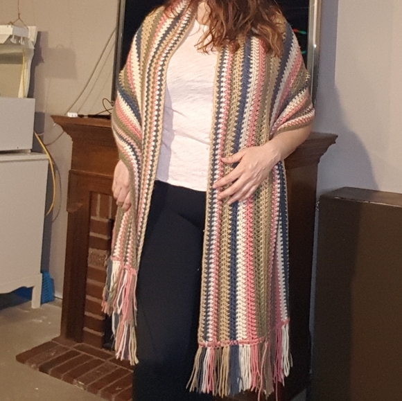 Hand Crafted Accessories - Crochet Shawl